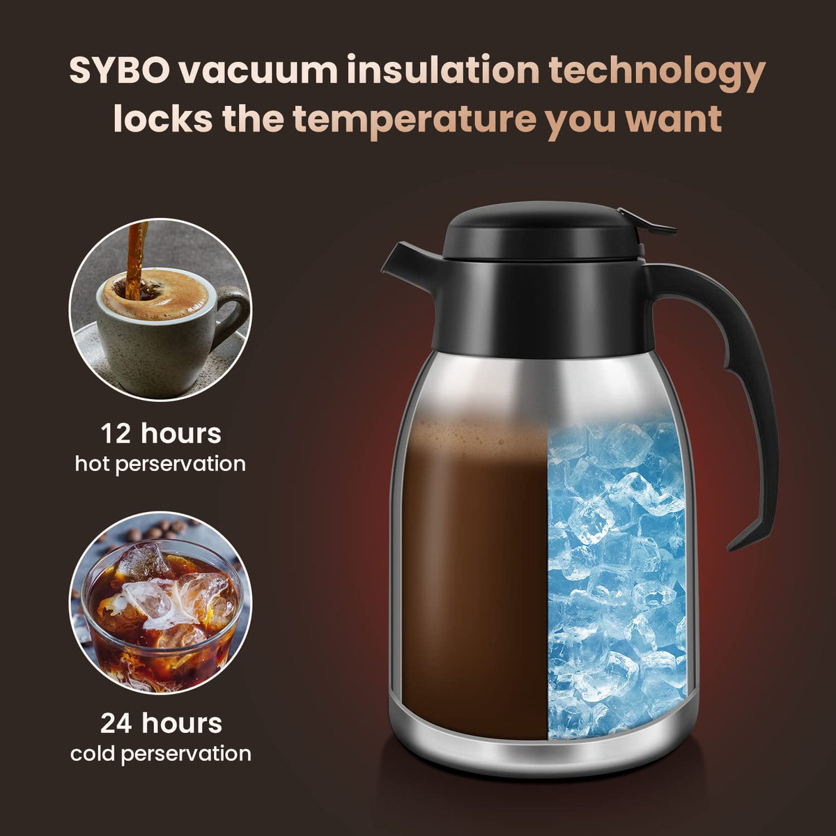 12-Cup Commercial Coffee Maker with Thermal Carafe E6422