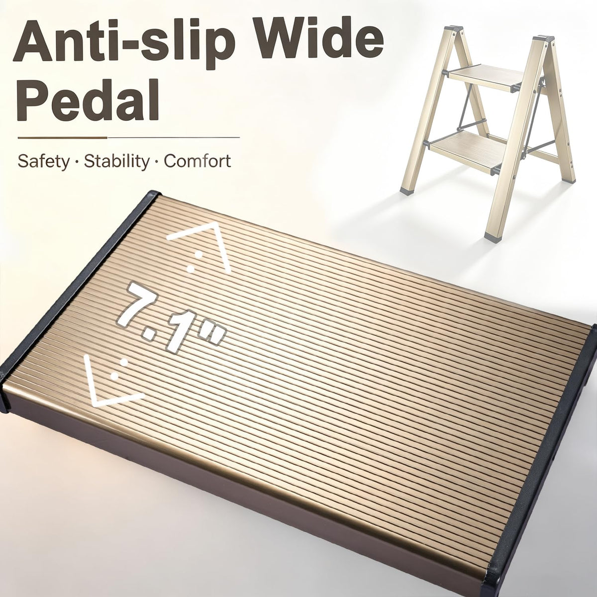 Foldable Aluminum Step Stool N350