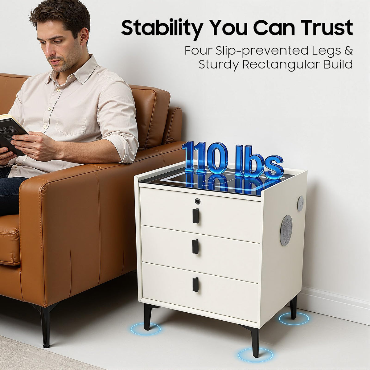 3 Drawers Nightstand T82821