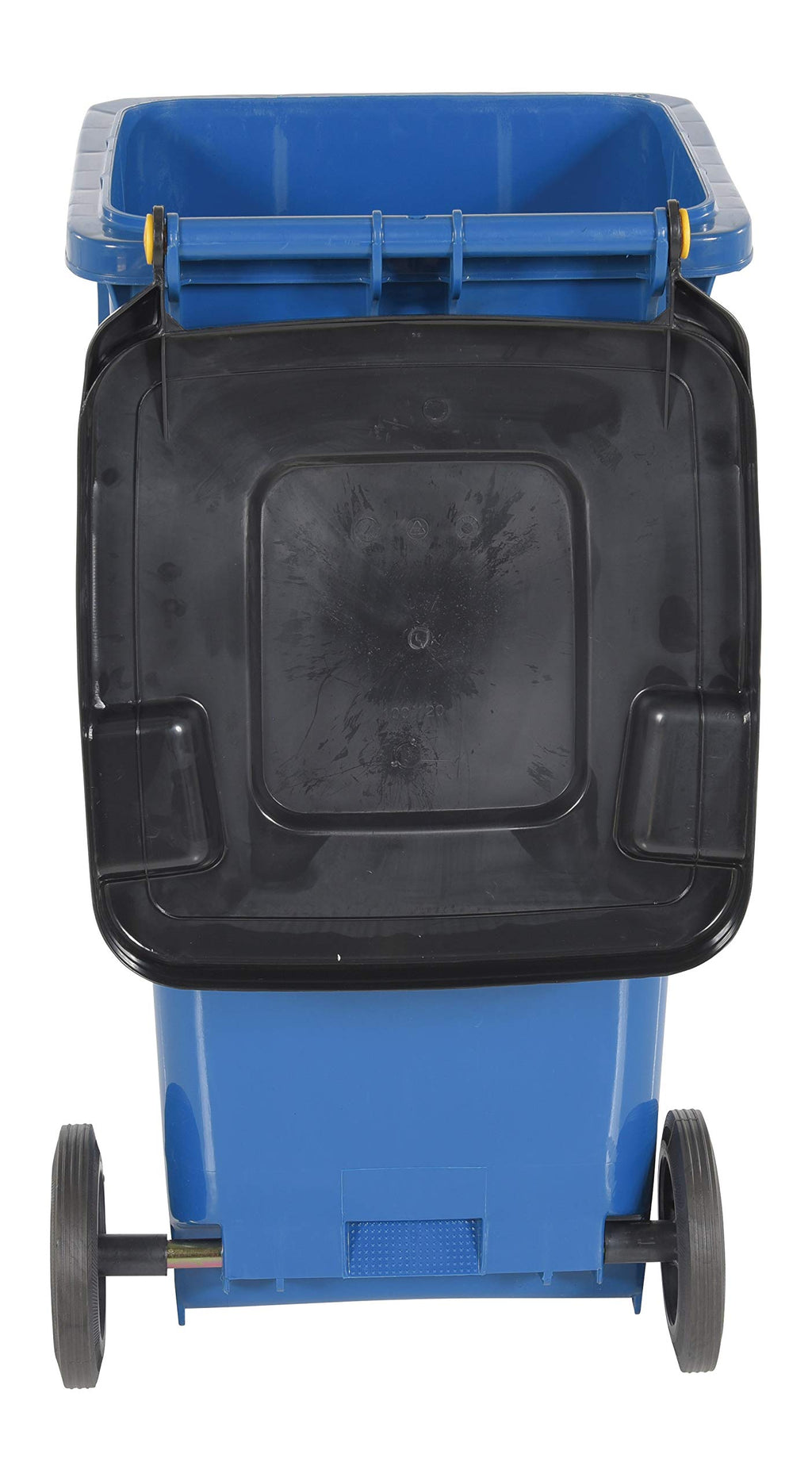 Blue 32 Gallon Polyethylene Trash Can E35843