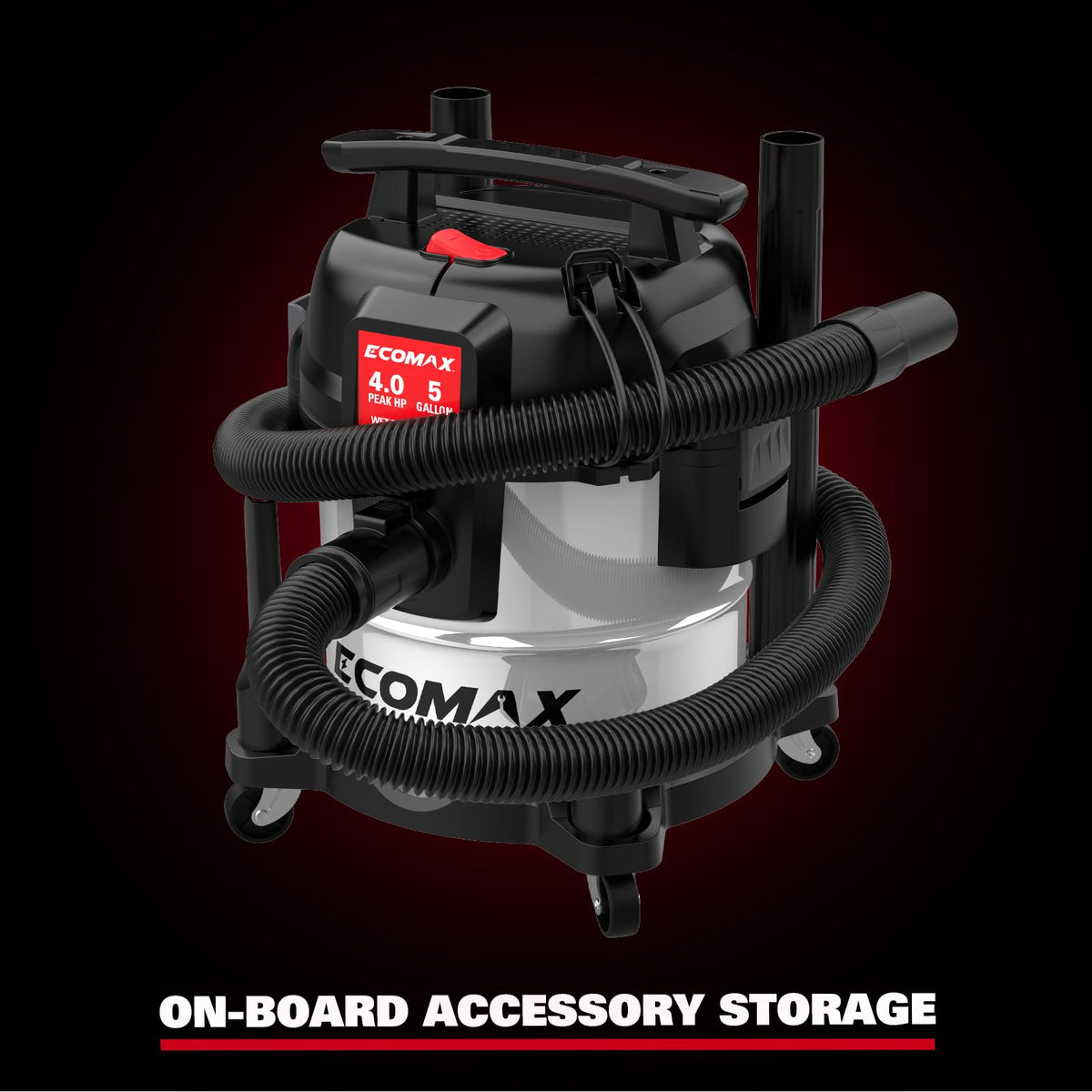 5 Gallon Stainless Steel Wet and Dry Shop Vacuum Q47859