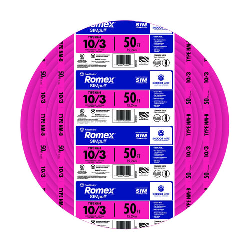 25' 10/3 with ground Indoor Electrical Wire O5384