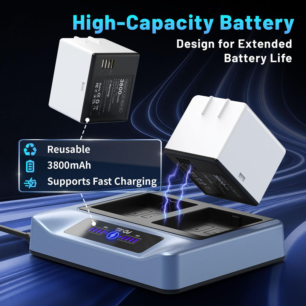 3800mAh Rechargeable Lithium Battery with Charger Station I9503