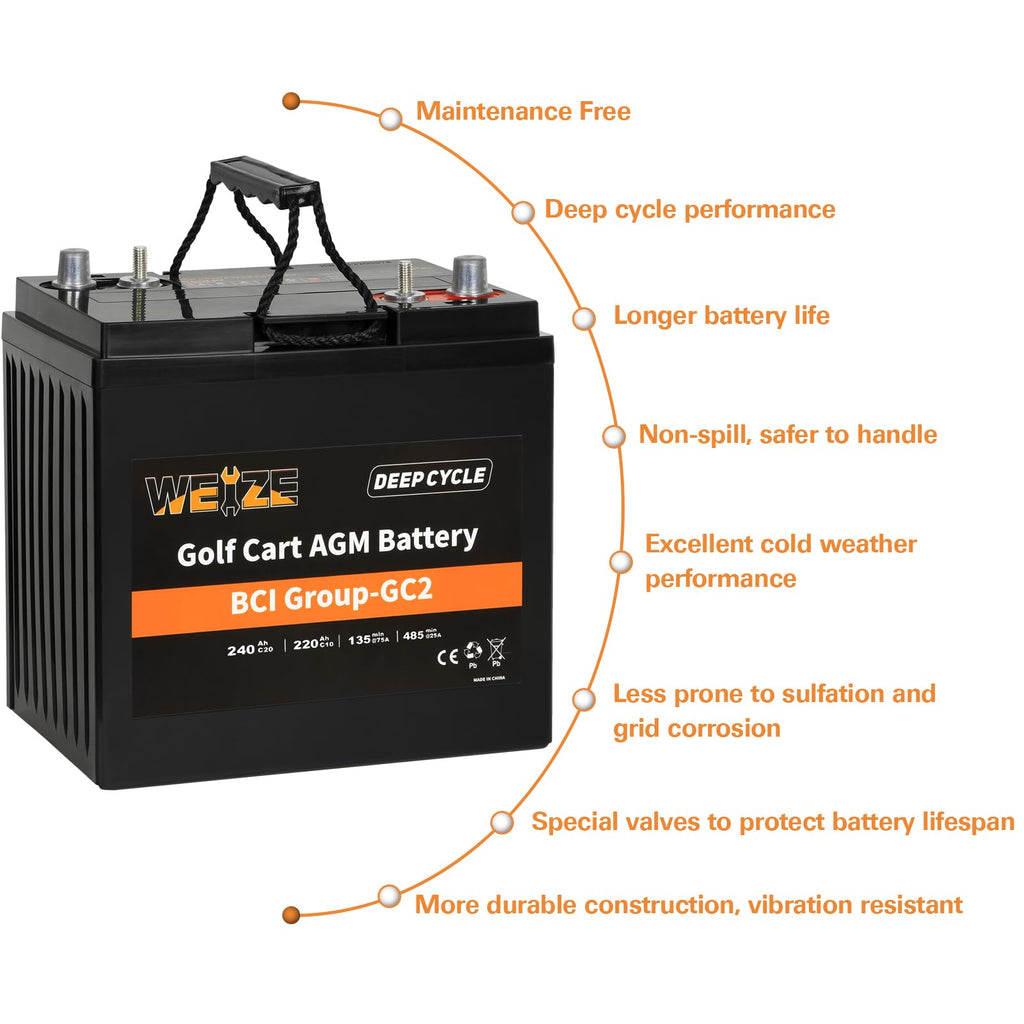 6V 240ah Deep Cycle AGM Battery Z8079