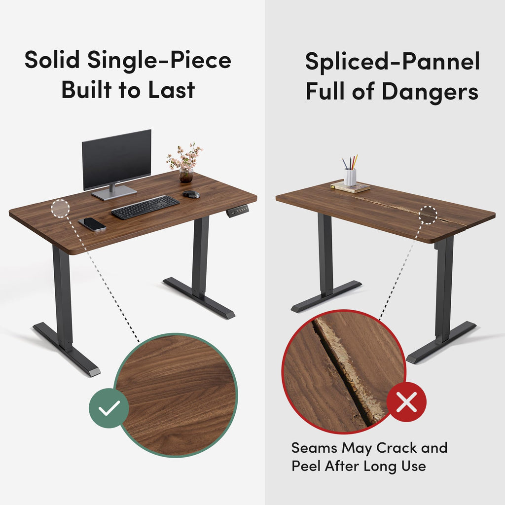 48 x 24 Black Walnut Adjustable Standing Desk O68677