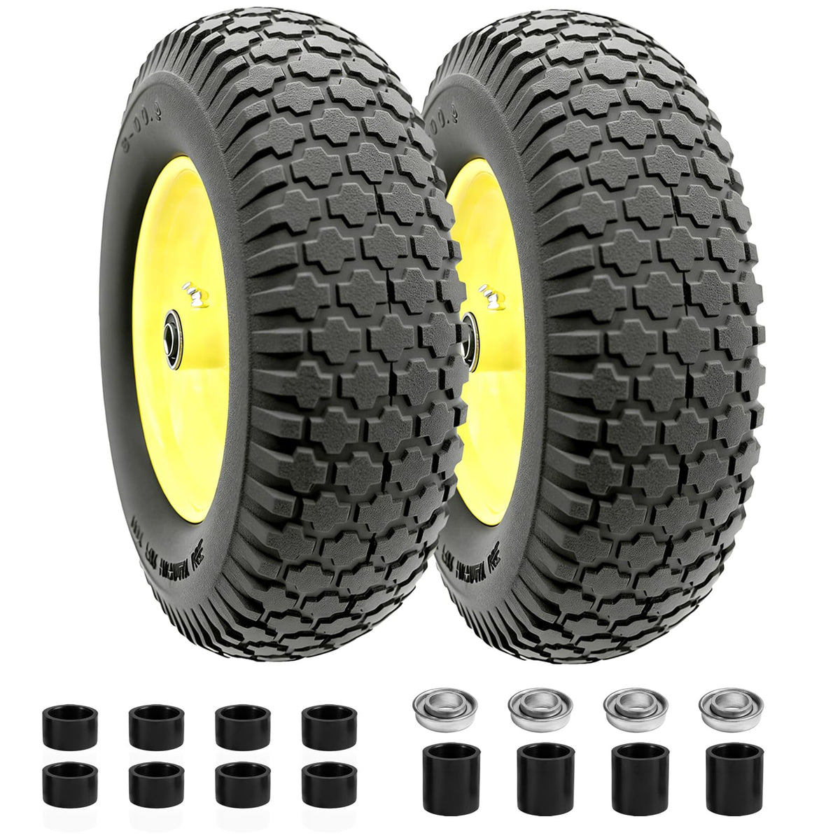 16 Inch Flat Free Wheelbarrow Tire and Wheel 2 Pack U609