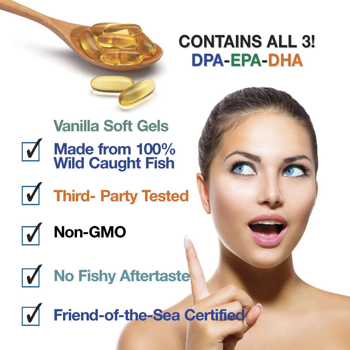 Wild Caught Omega 3 Fish Oil 2,900 MG B537914