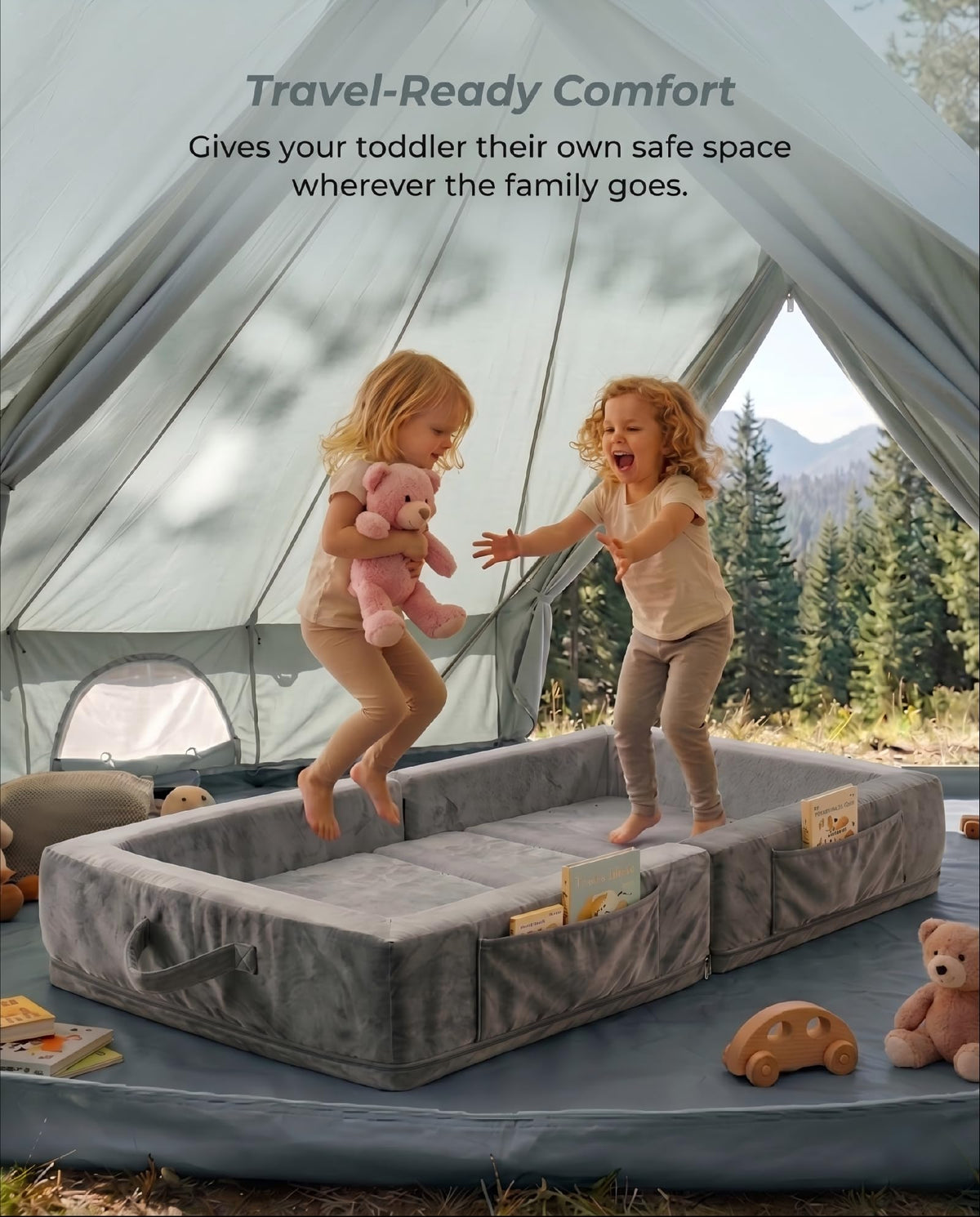 Portable Foldable Washable Toddler Travel Bed H9022