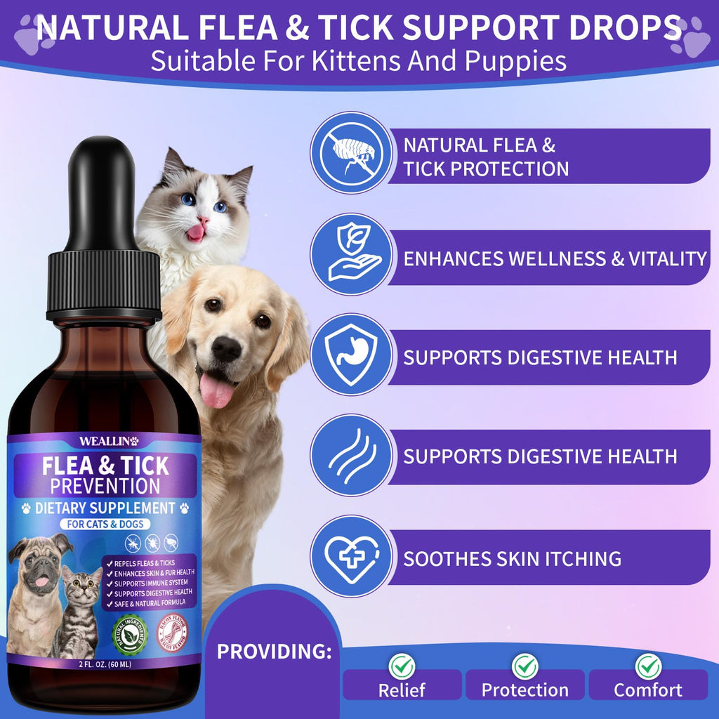 Flea and Tick Support for Dogs and Cats 60ml D54248