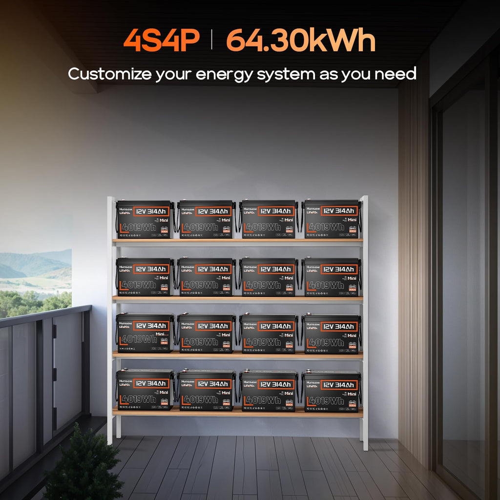 12V 300Ah LiFePO4 Lithium Battery with Bluetooth H519