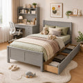 Wood Bed Frame with 2 Drawers & Headboard R83880