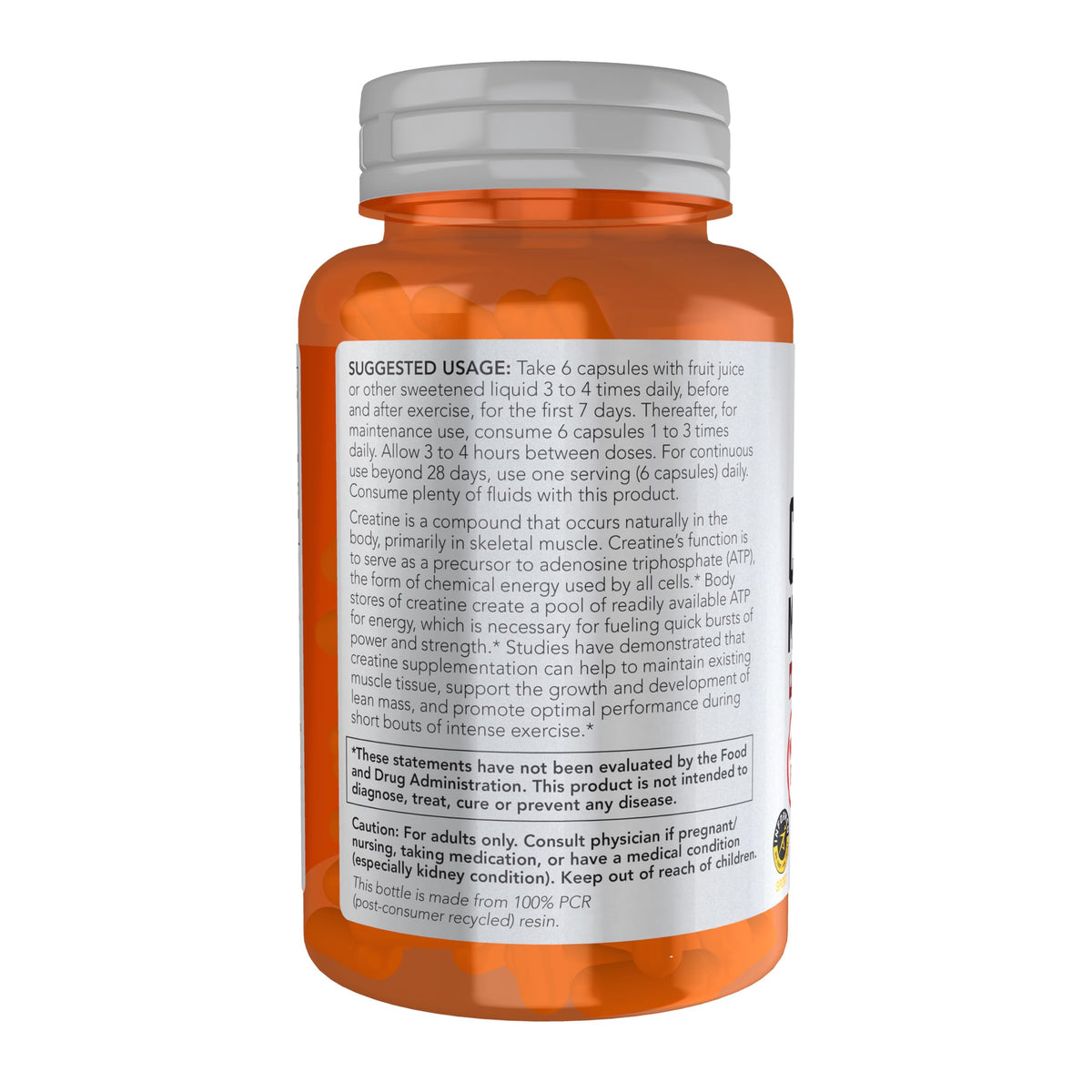 Creatine Monohydrate 750 mg 120 Veg Caps J50535