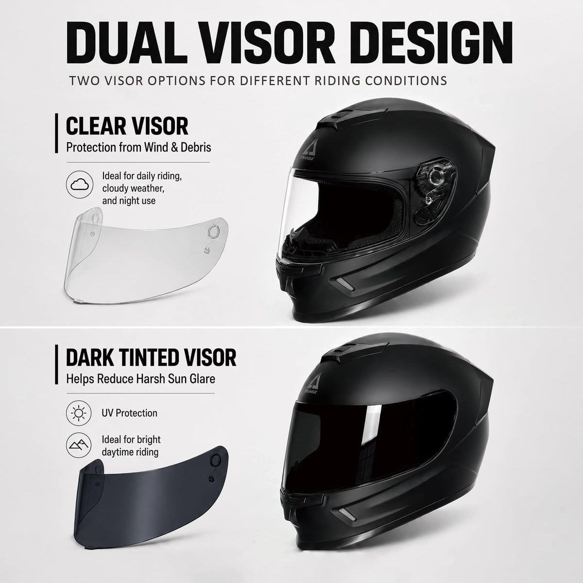 Kids Full Face Motorcycle Helmet DOT Approved M601