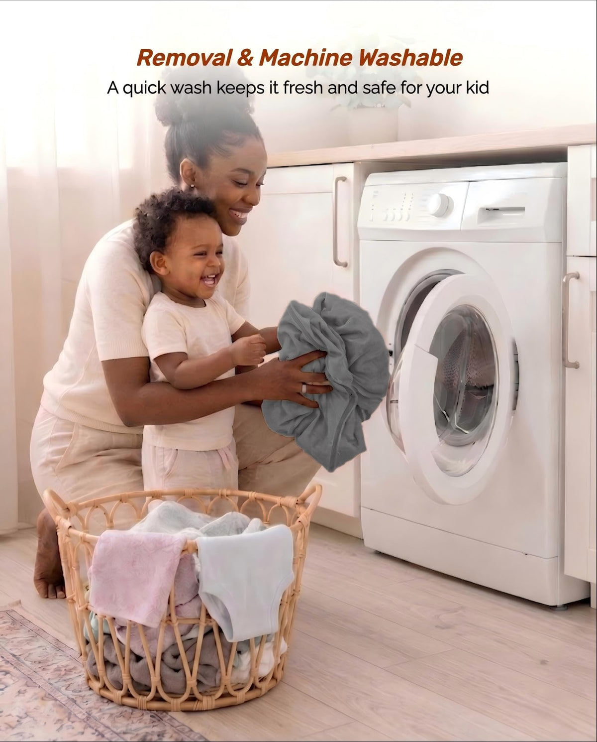 Portable Foldable Washable Toddler Travel Bed H9022