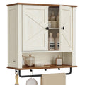 Wall-Mounted Bathroom Cabinet with Towel Bar Y6750