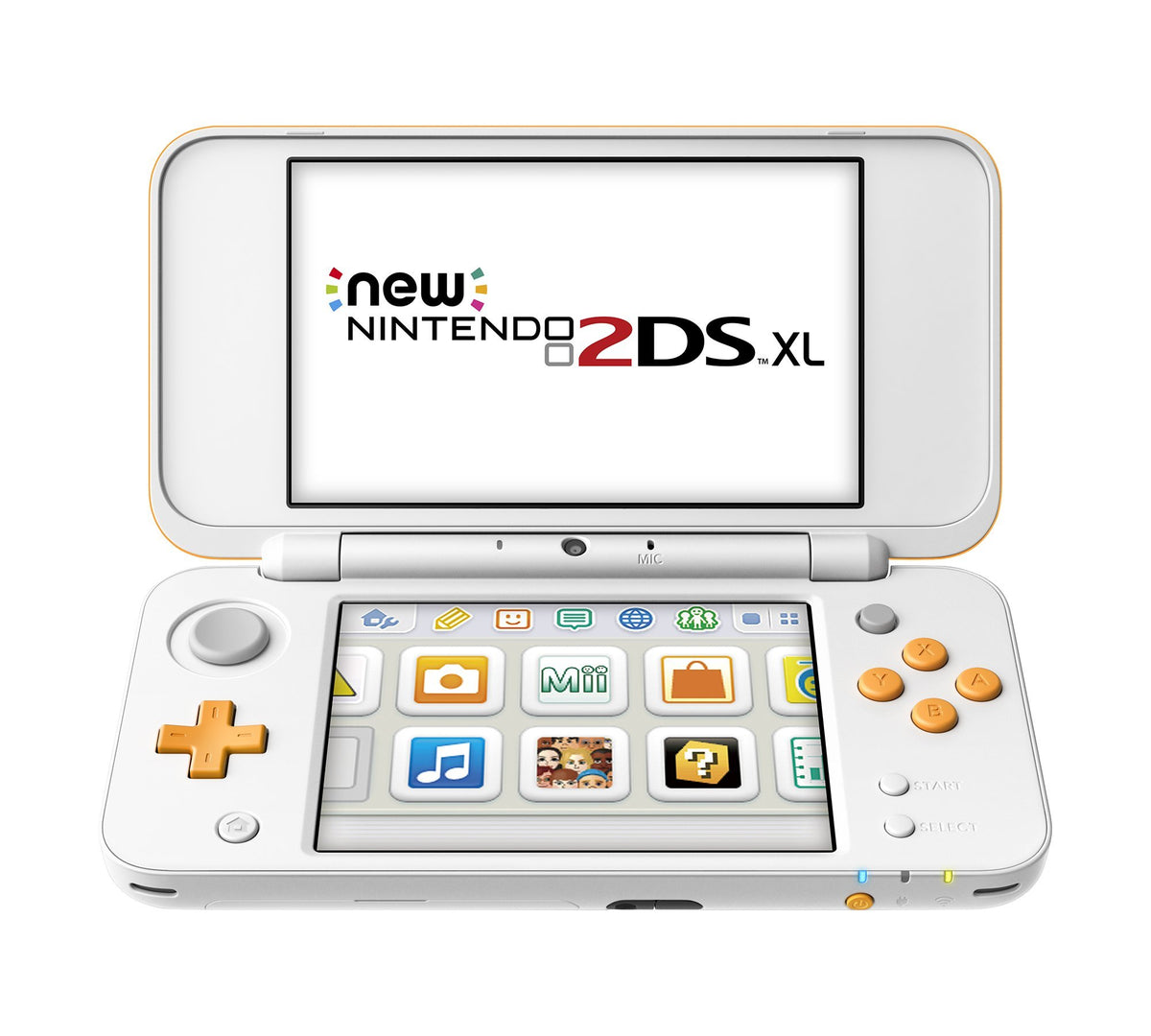 White Orange 2DS XL Console X86654