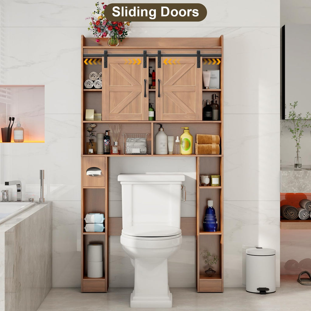 Over The Toilet Cabinet with Sliding Doors N411306
