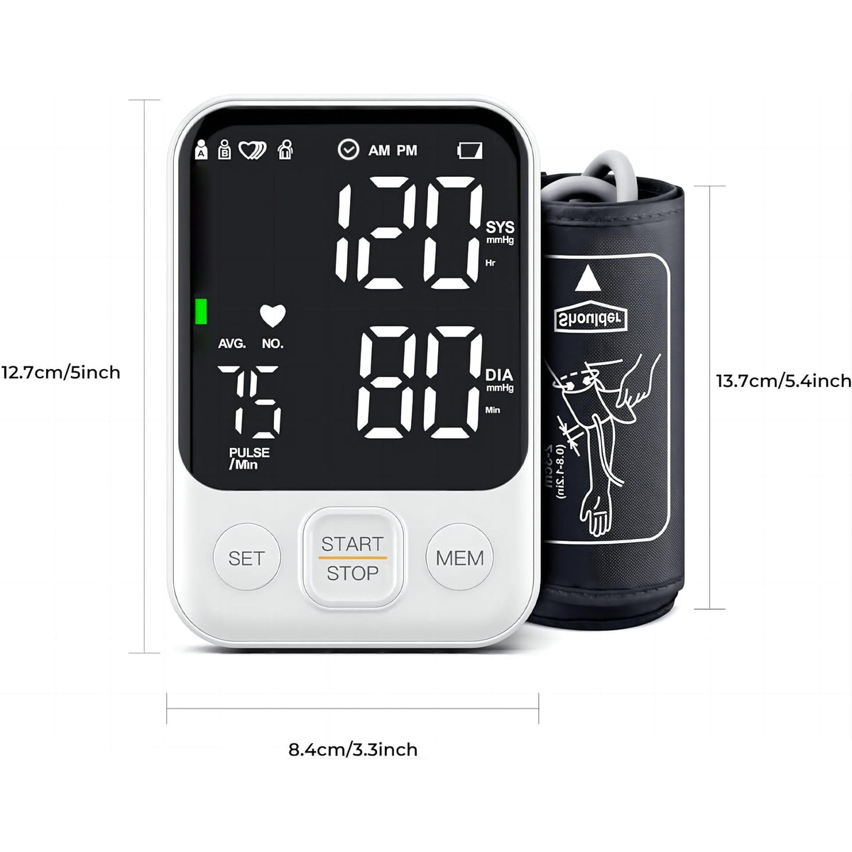 FDA Cleared Upper Arm Blood Pressure Monitor V38581