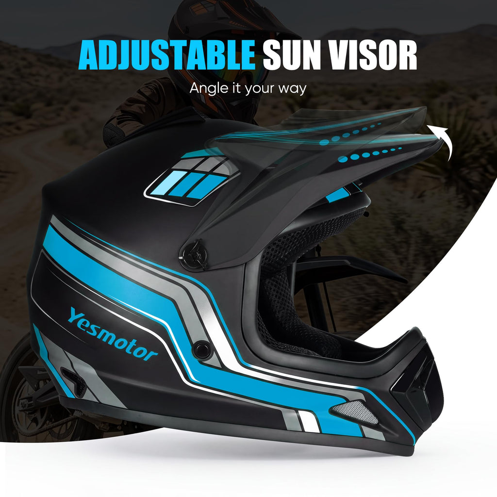 Youth Dirt Bike Full Face Helmet E5617