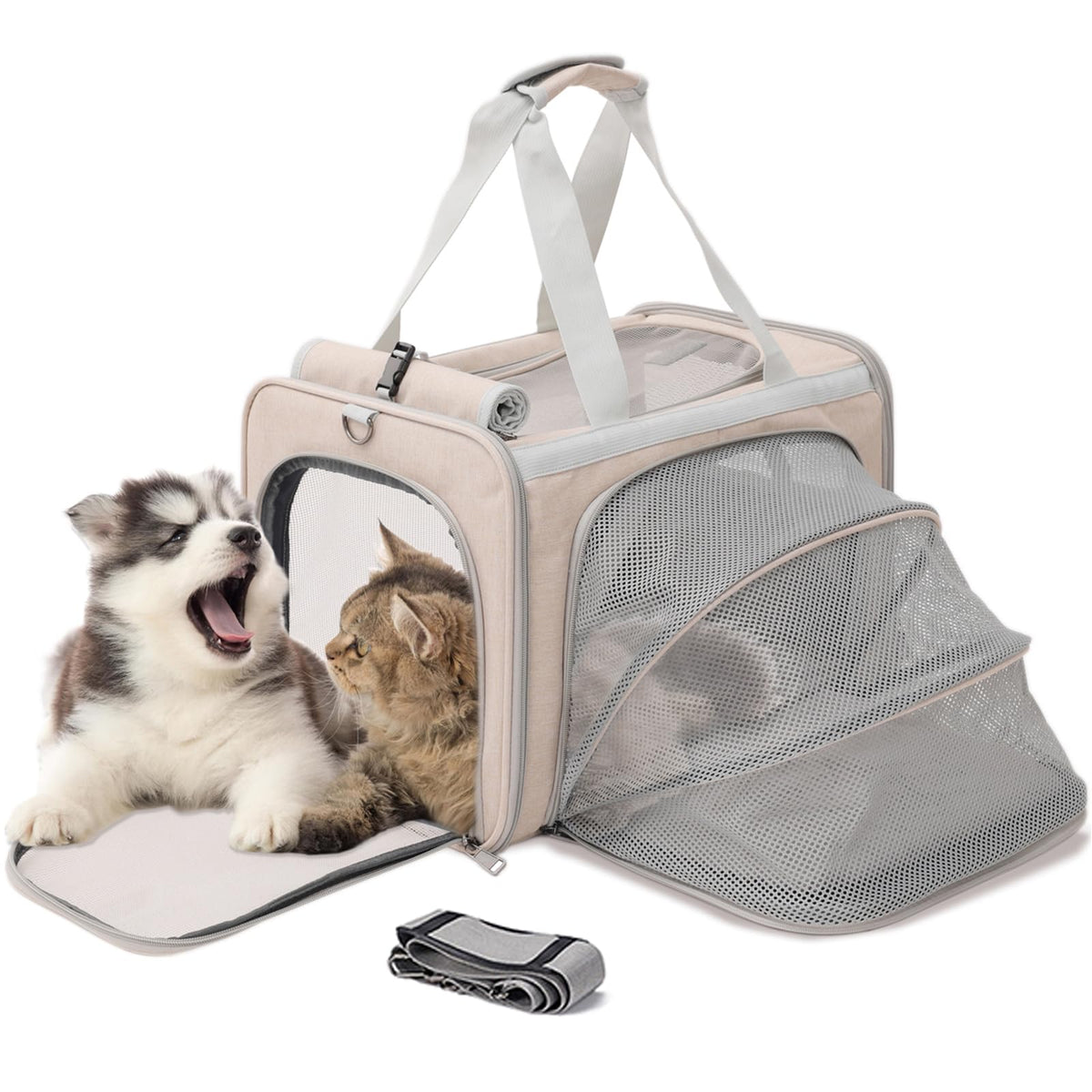 Airline Approved Soft Expandable Pet Carrier P2037
