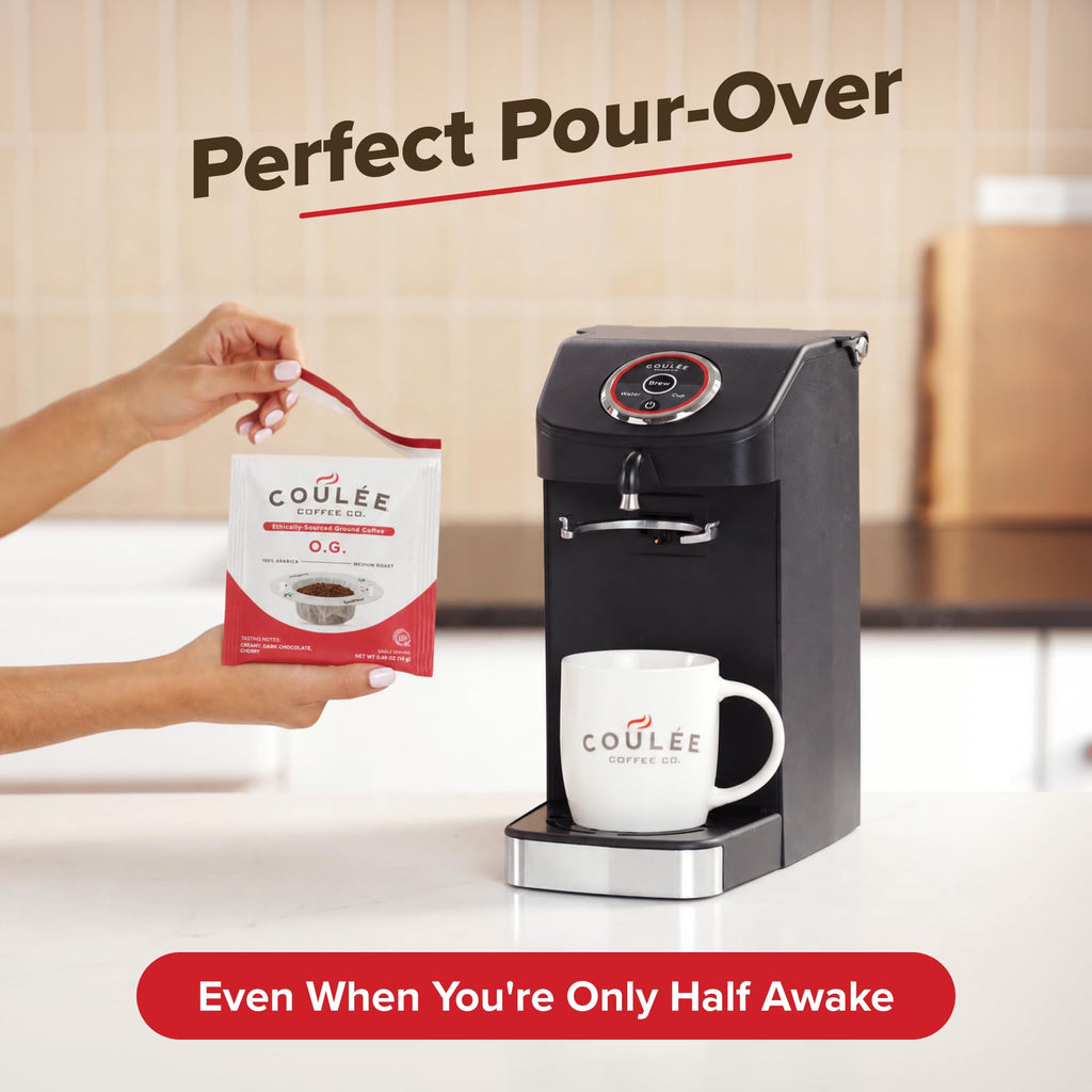Single Serve Pour Over Coffee Maker Stainless Steel Black U9989