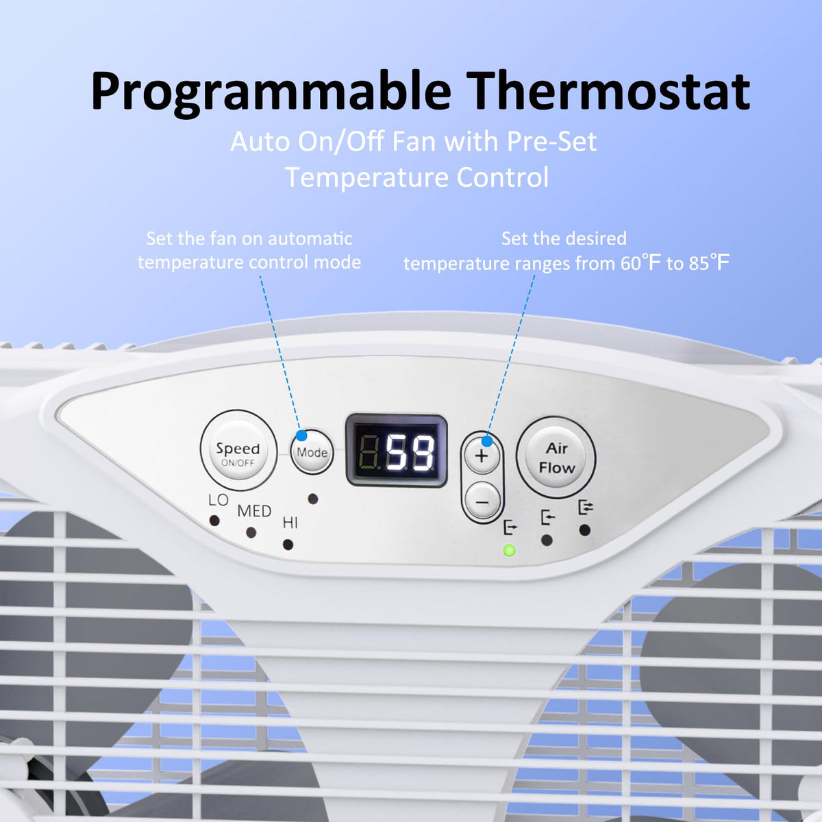 9'' Window Fan with Thermostat K54715
