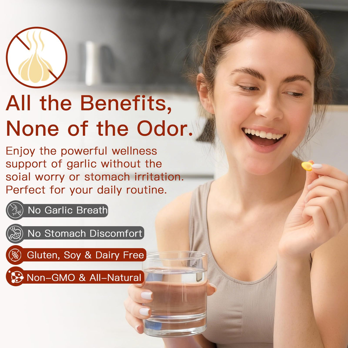 Odorless Organic Aged Garlic Extract Capsules F894482