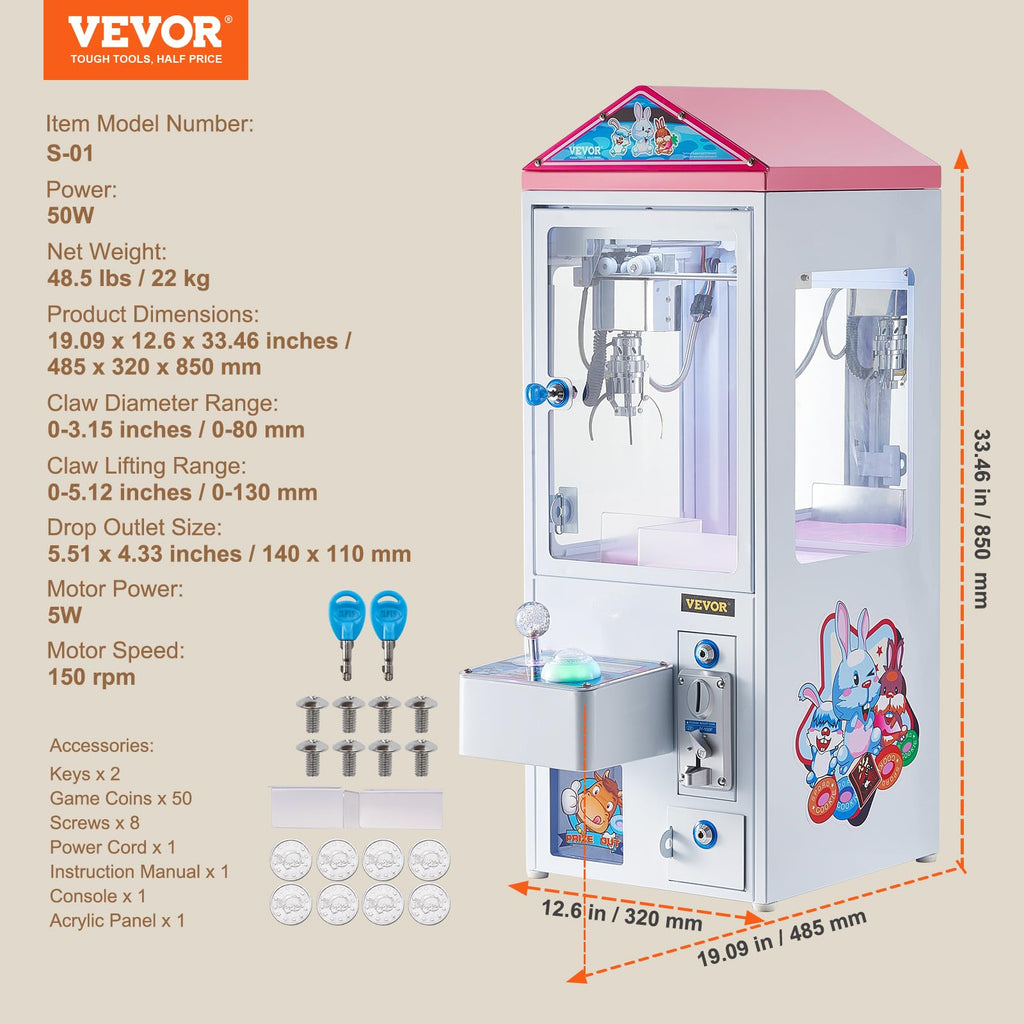 Claw Machine with Light and Sound K896