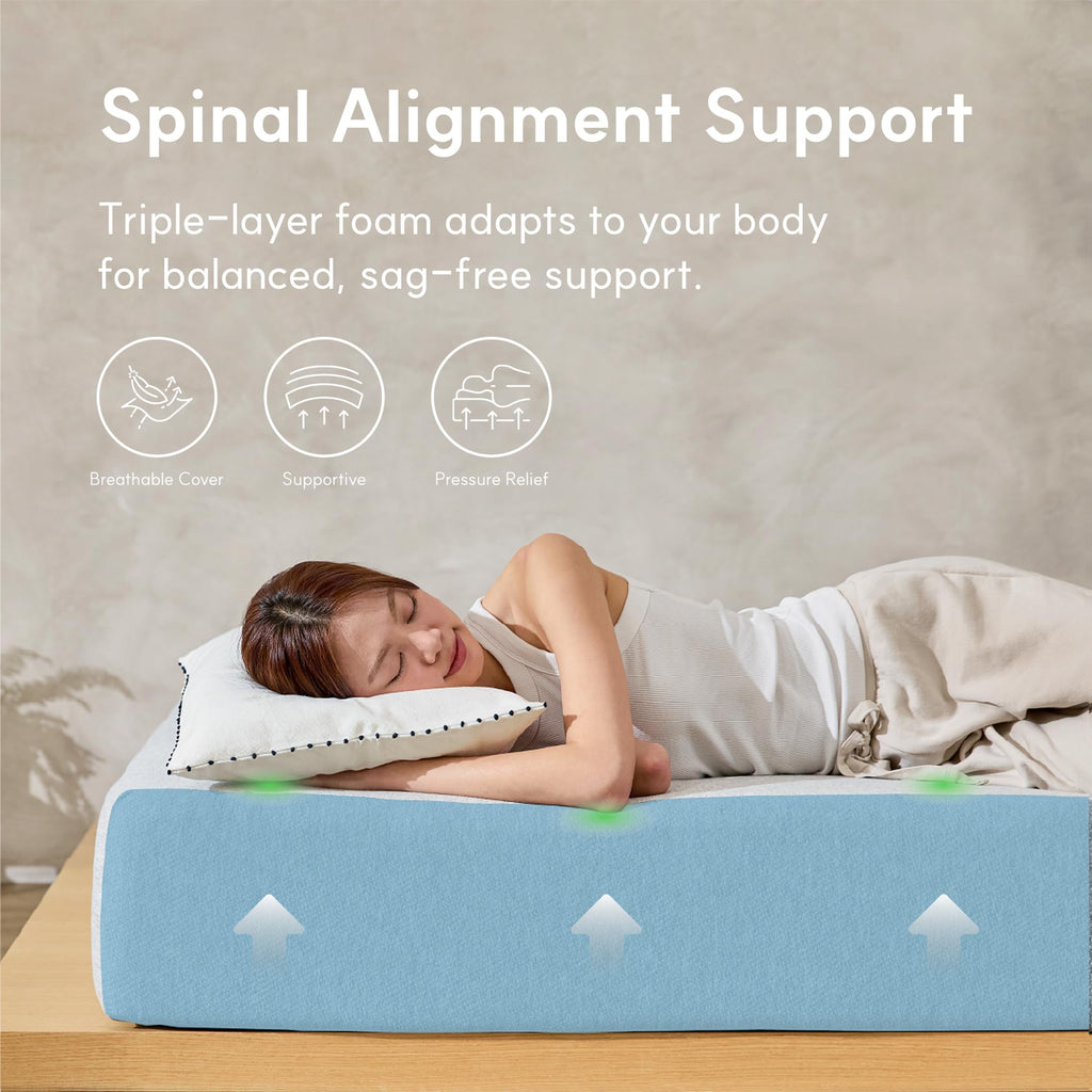 Twin Mattress, 6 Inch Copper Cooling Gel Memory Foam Mattress R61470