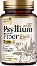 Psyllium Husk Capsules 2000 mg 120 Capsules Q61123