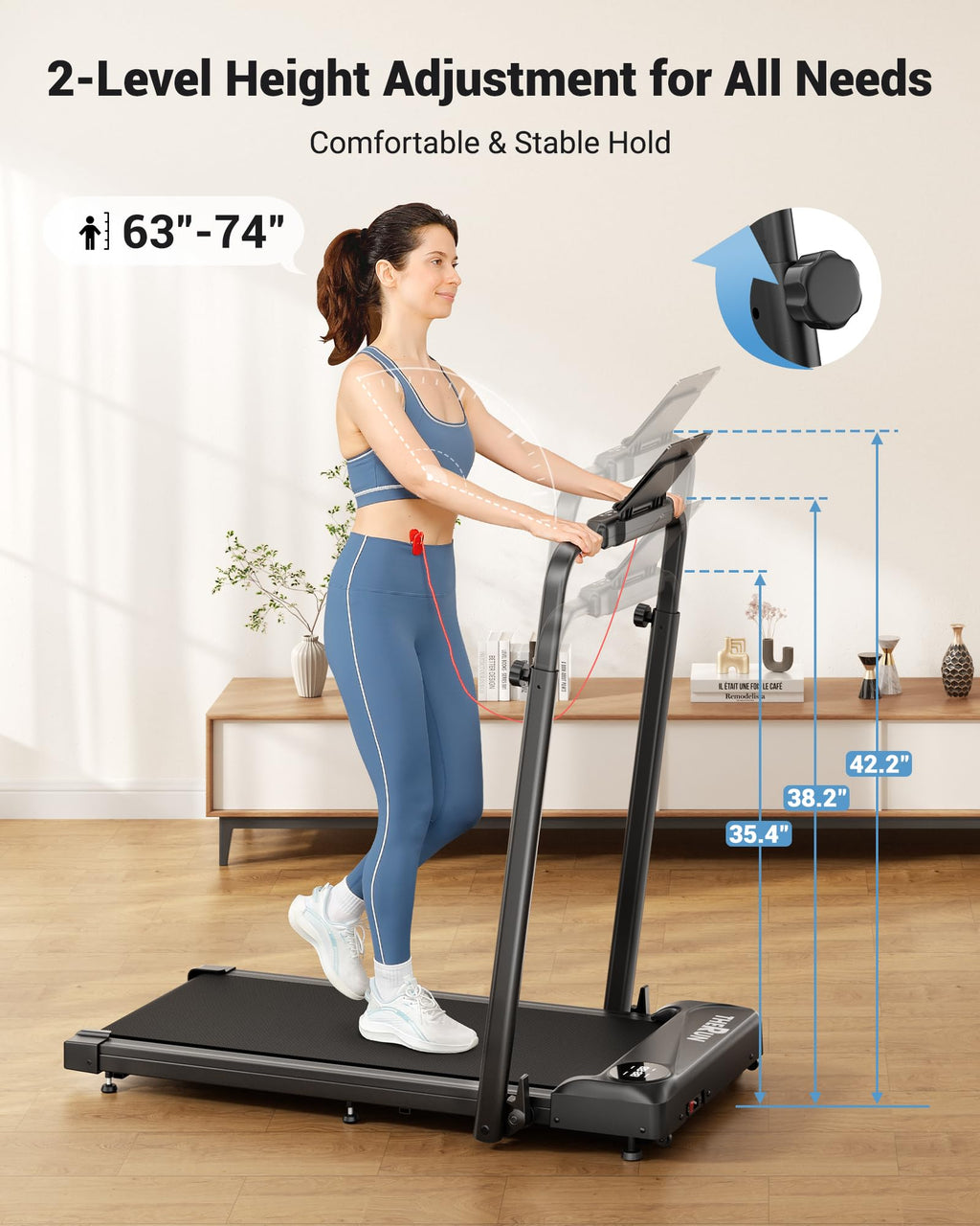 Walking Pad with Handle Bar Z545918