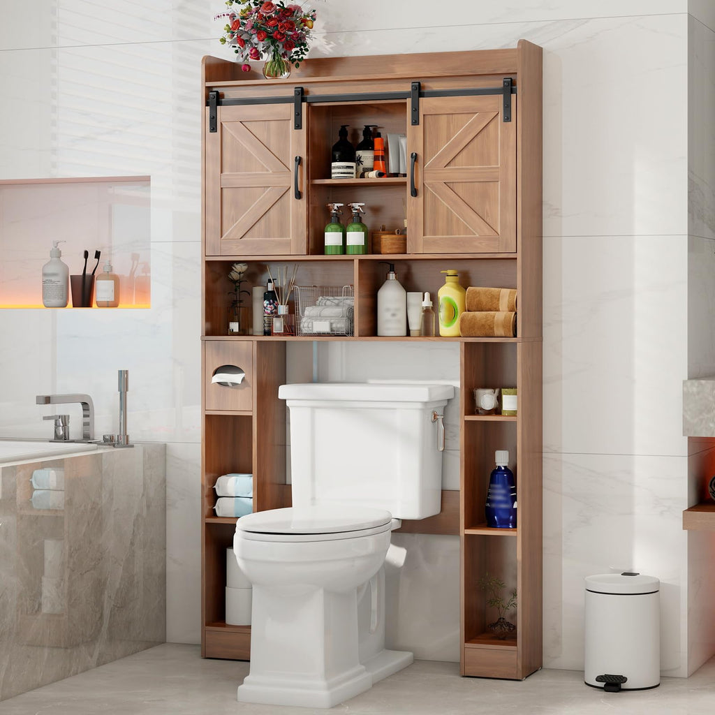 Over The Toilet Cabinet with Sliding Doors N411306