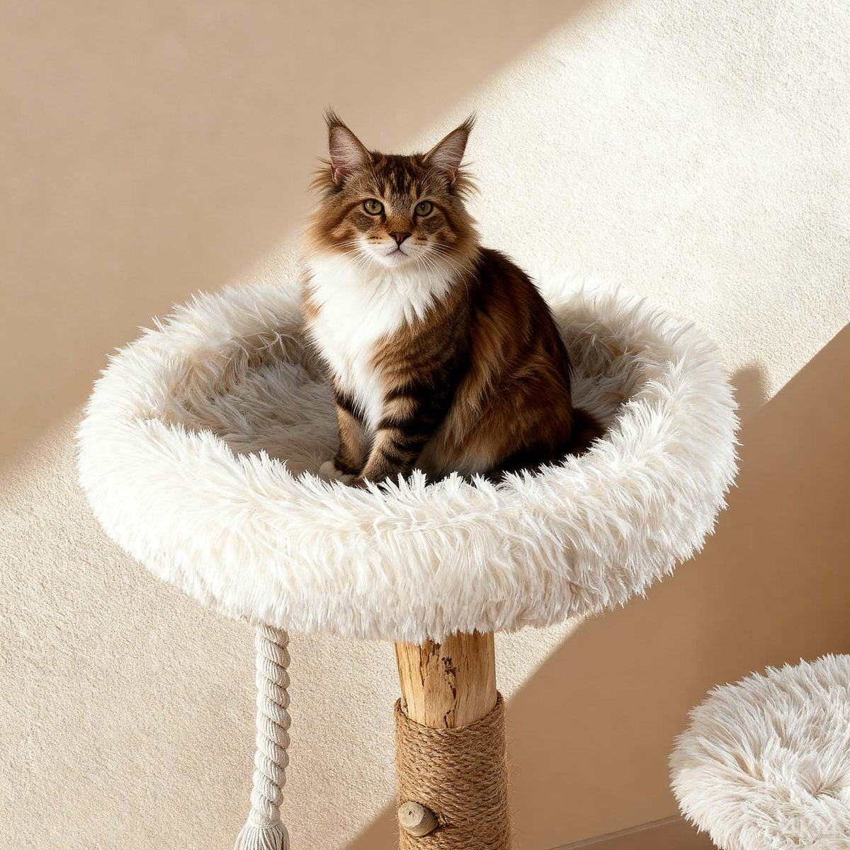 Modern Cat Tree Tower with Sisal Scratching Post J930