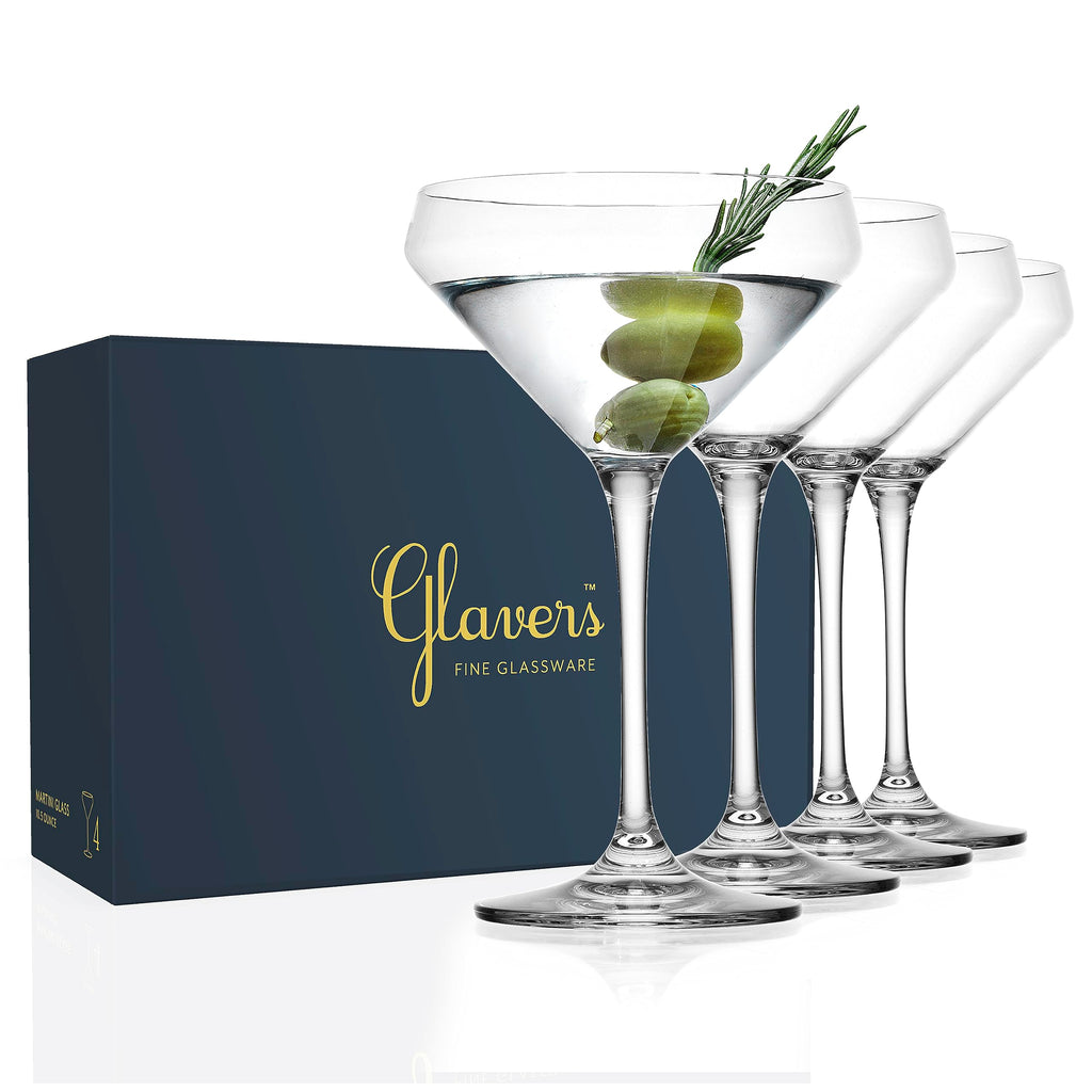 Martini Glasses Set of 4 Stemmed 10.5 Ounce J791878