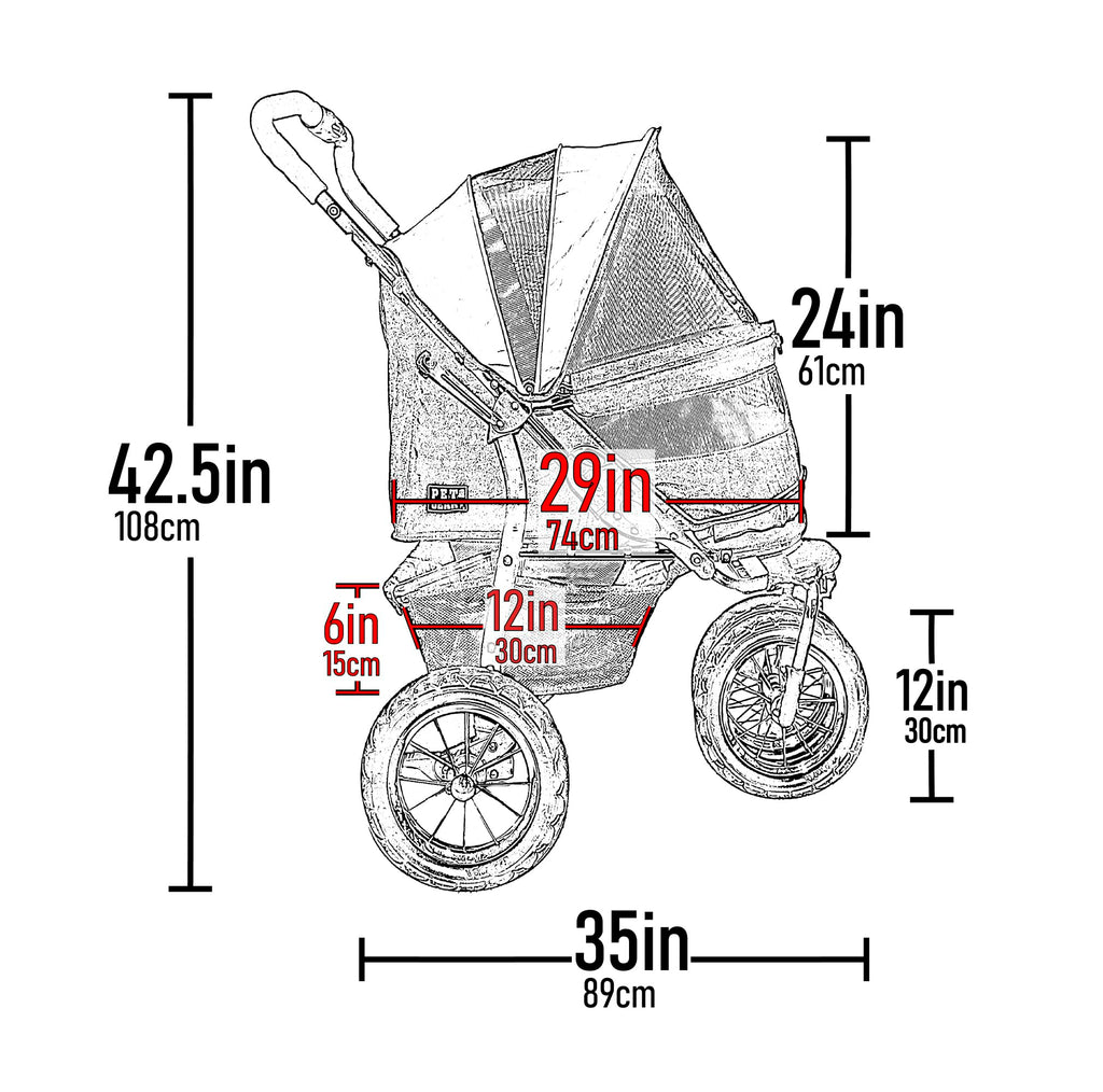 Extra Large Pet Stroller Y591090