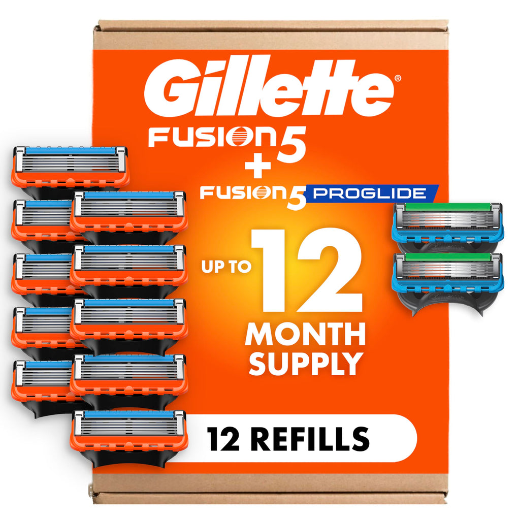 Men's Razor Blade Refills, 5-Blade Cartridges, 12 Count I562