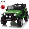 24V 4WD Ride on Truck Car with 800W Motors, Remote Control, 2 Seaters, Green E334119