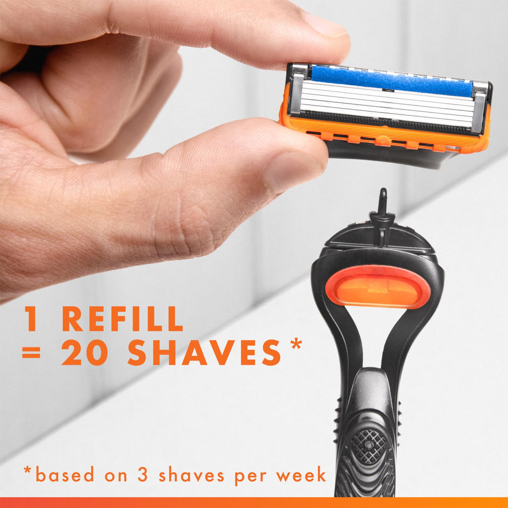 Men's Razor Blade Refills, 5-Blade Cartridges, 12 Count I562