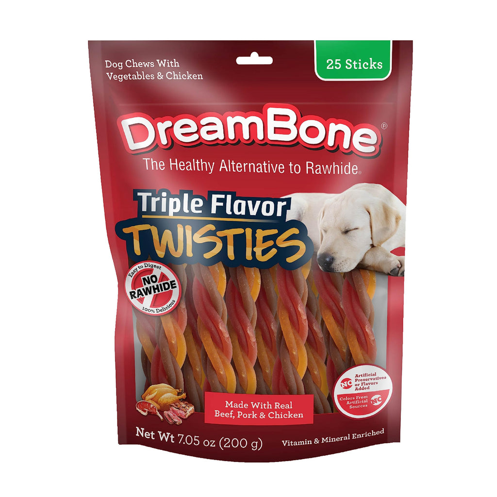 Rawhide-Free Dog Treats with Real Protein, 25 Count S8175