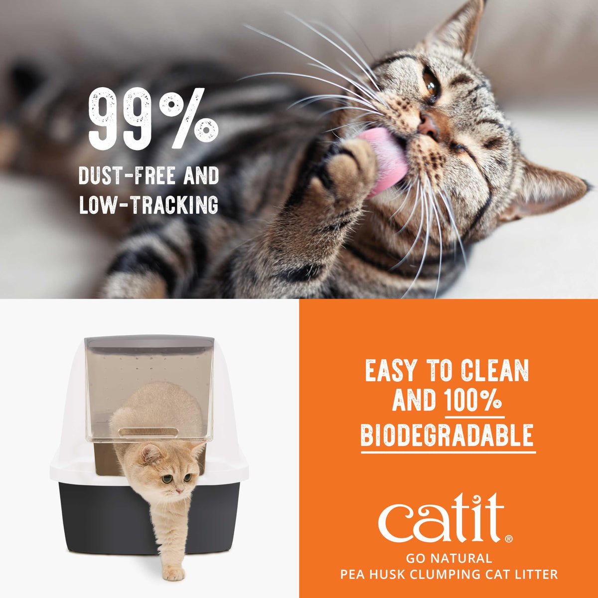 Pea Husk Clumping Cat Litter 12.3 lb E79405