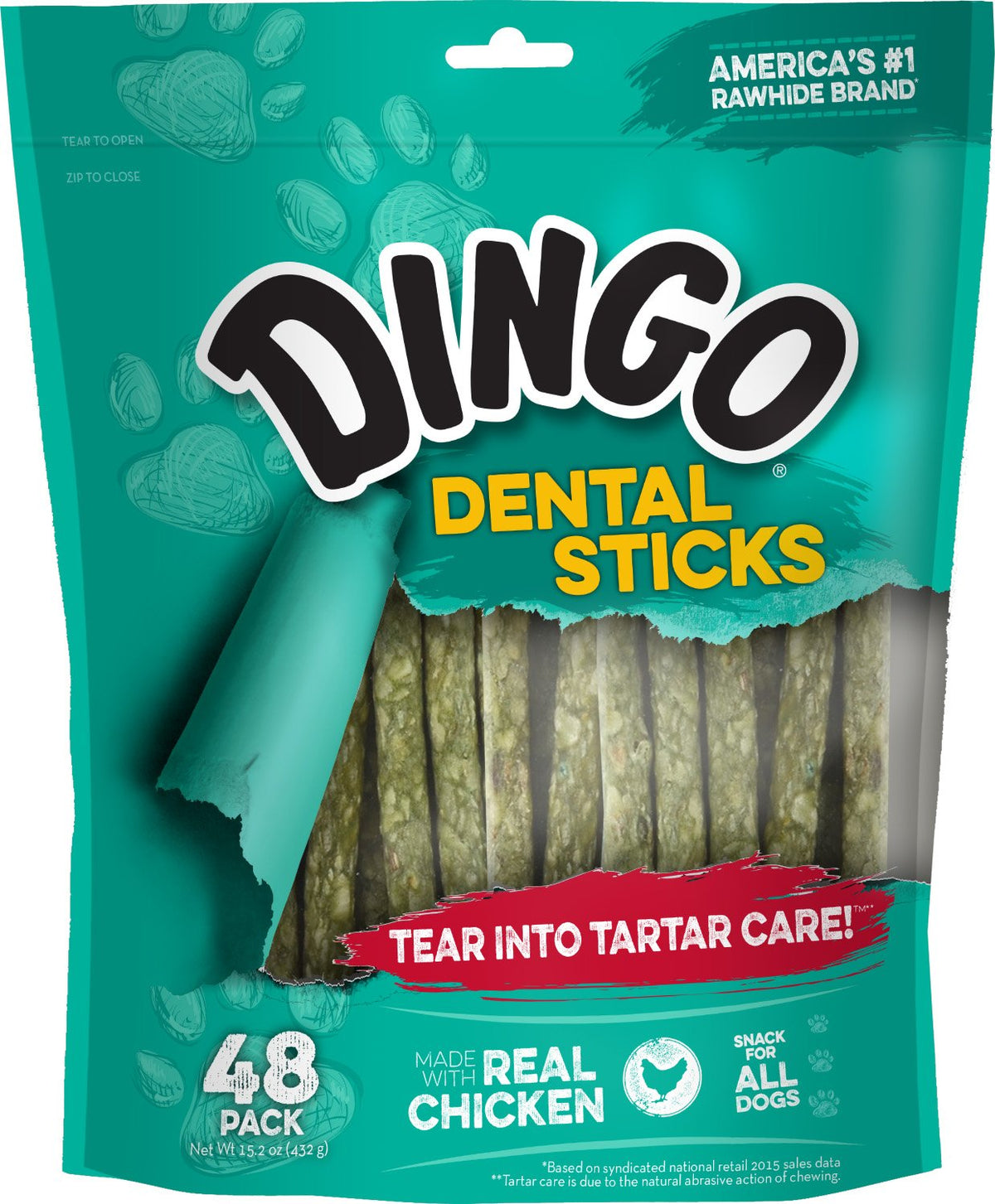 Chicken & Parsley Dental Sticks Dog Treats 48 Count A507221