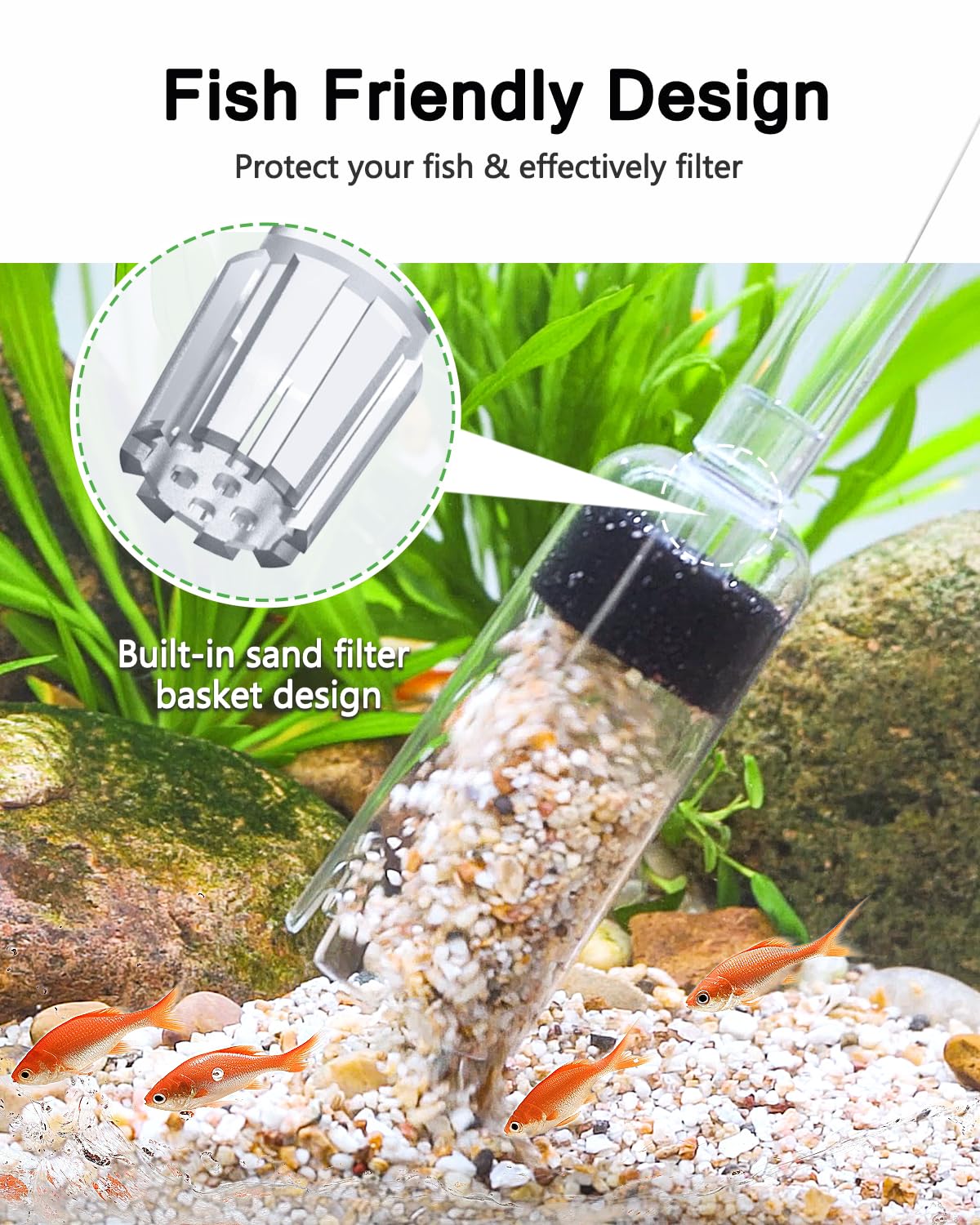 Aquarium Gravel Cleaner with Water Flow Adjustment C787224