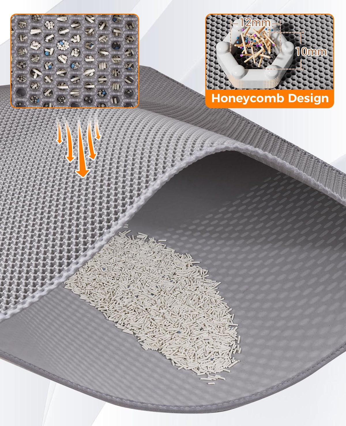 Extra Large Honeycomb Cat Litter Mat 46"x26" E6975