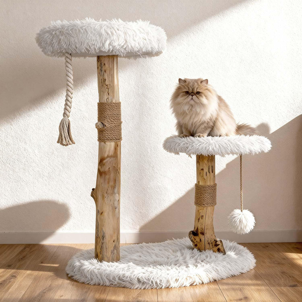 Modern Cat Tree Tower with Sisal Scratching Post J930