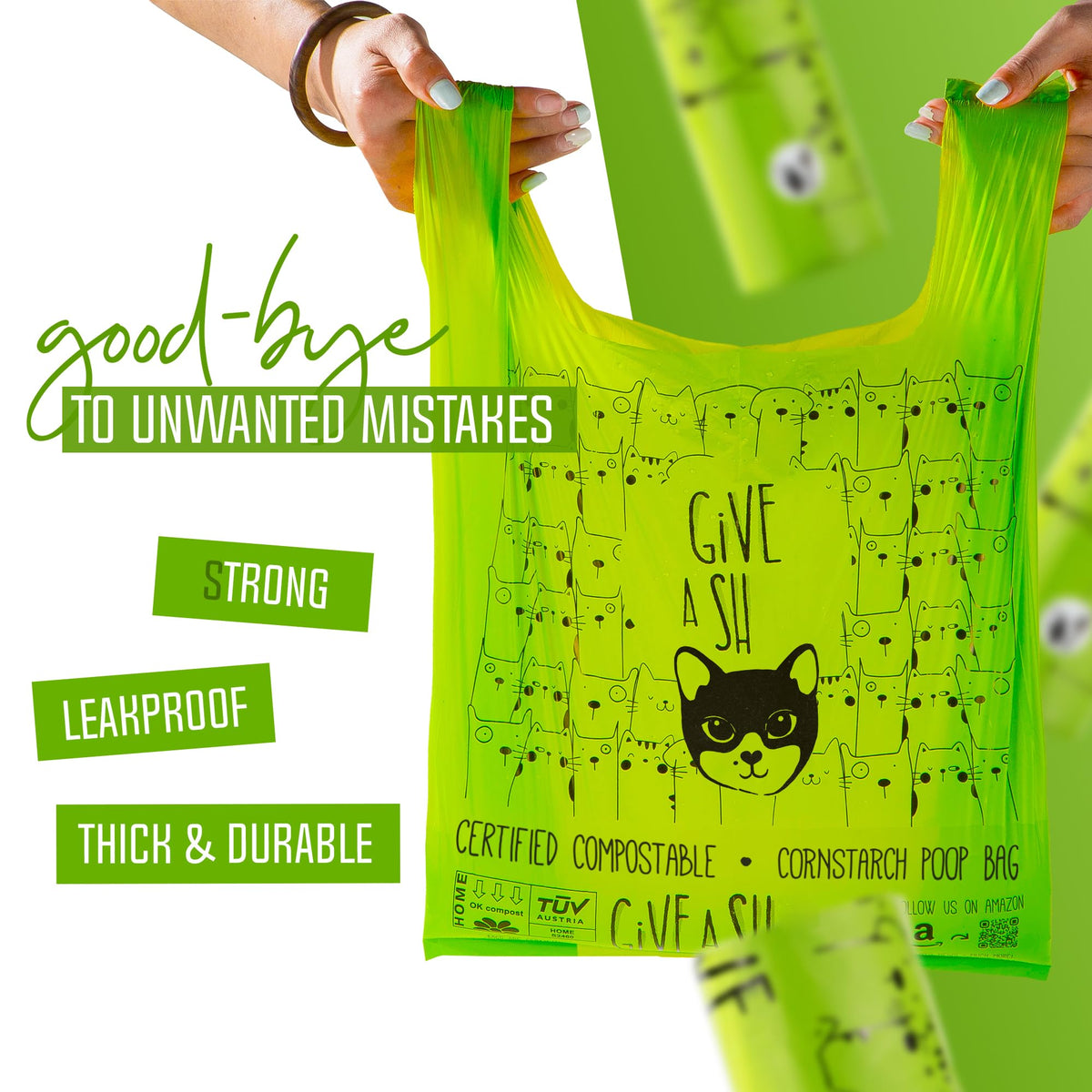Compostable Cat Litter Bags XL 30 Count W801