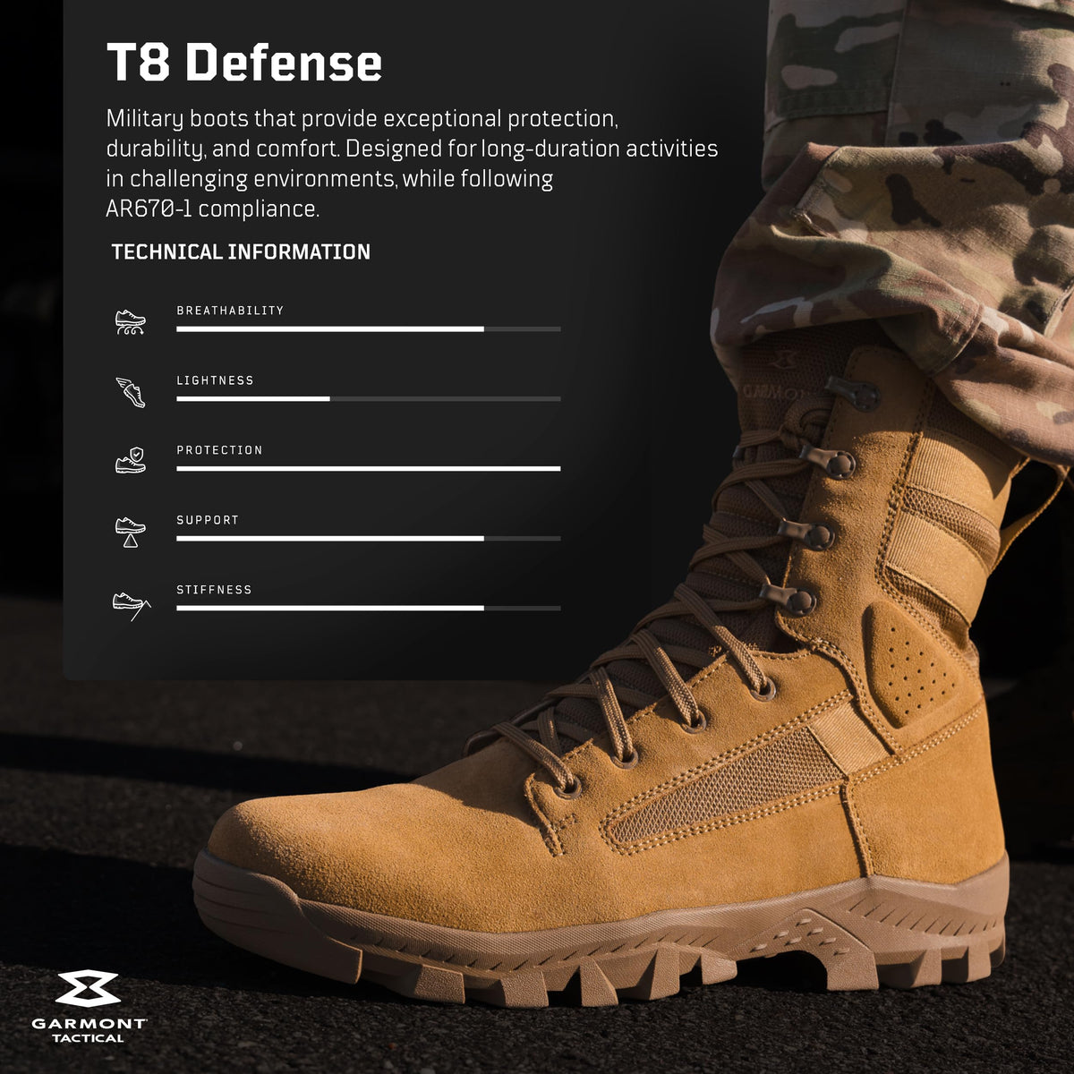 Suede Combat Boots D9117