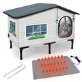 Weatherproof Heated Insulated Cat House J380