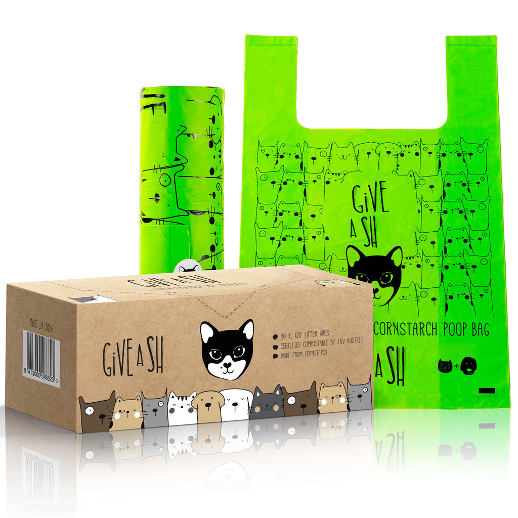Compostable Cat Litter Bags XL 30 Count W801
