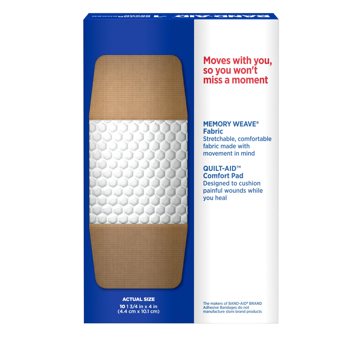 Extra Large Fabric Adhesive Bandages, 10 Count T38748