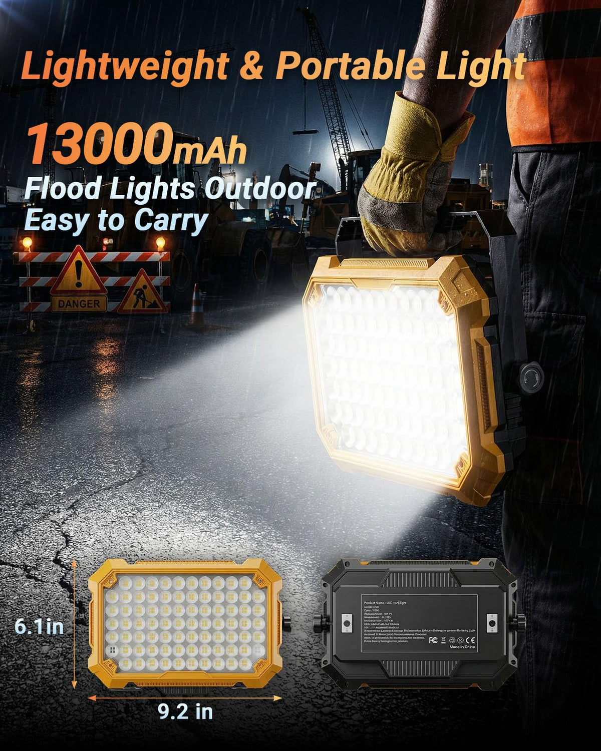 Rechargeable Magnetic LED Work Light V6722